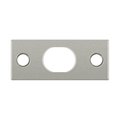 Dendesigns Brass Strike Plate for 12 in. Flush Bolt, Brushed Nickel DE2667506